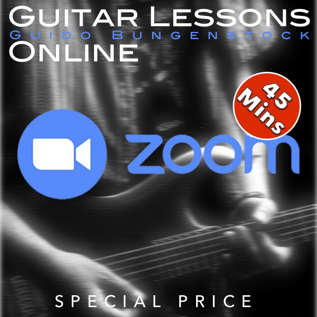 Online guitar lesson 30 minutes Guitar lessons Guido Bungenstock