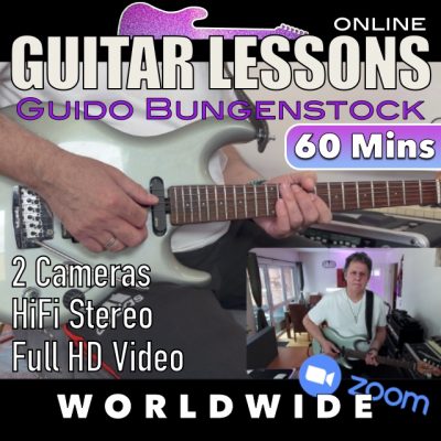 Online guitar lesson – 60 minutes