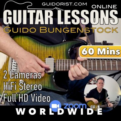 Online guitar lesson – 60 minutes