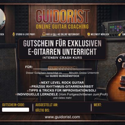 Gutschein 120-minütiger Gitarrenunterricht