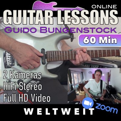 Online Gitarrenunterricht – 60 Minuten