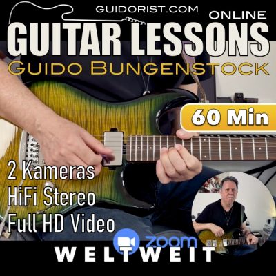 Online Gitarrenunterricht – 60 Minuten